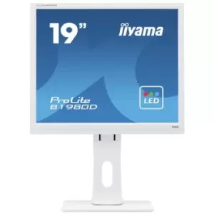 iiyama ProLite B1980D-W1 LED display 48.3cm (19") 1280 x 1024 pixels SXGA White