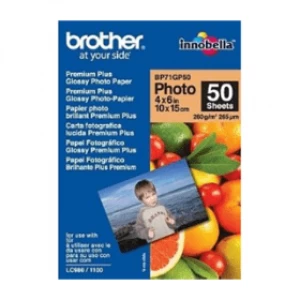 Brother BP71GP50 Original 10x15cm Premium Plus Glossy Photo Paper 260g x50