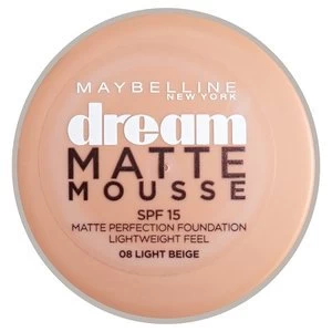 Maybelline Dream Matte Mousse Foundation 08 Light Beige 30ml Nude
