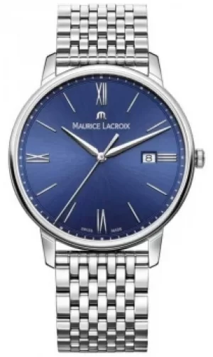 Maurice Lacroix Eliros Mens Blue Dial Stainless Steel Watch
