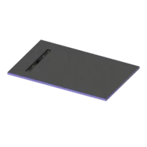 Blue Rectangular Wet Room Shower Tray with End Waste Position 1400 x 900mm - Live Your Colour