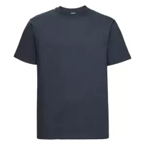 Russell Mens Heavyweight T-Shirt (XXL) (French Navy)