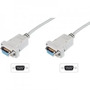 Digitus Series Cable [1x D-SUB socket 9-pin - 1x D-SUB socket 9-pin] 1.80 m Beige