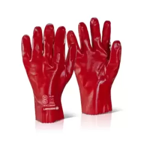 Click - PVC GAUNTLET RED 11 - 10 Pack