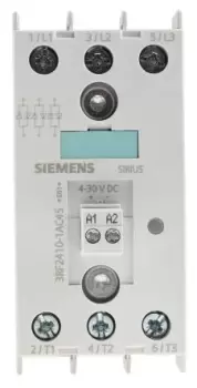 Siemens 10.5 A 3P-NO Solid State Relay, Zero Crossing, DIN Rail, Thyristor, 600 V Maximum Load