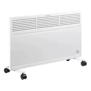 Etna Convector Radiator Heater with Adjustable Thermostat Safety Cut-Off - White