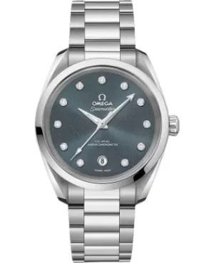 Omega Seamaster Aqua Terra 150m Master Co-Axial Chronometer 38 MM Shimmer Dial Stainless Steel Womens Watch 220.10.38.20.53.001 220.10.38.20.53.001