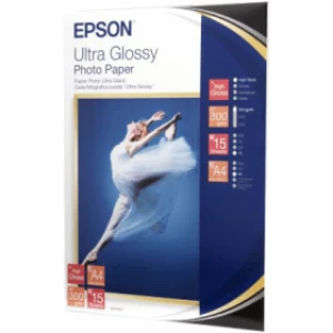 Epson C13S041927 A4 Ultra Glossy Photo Paper 300g x15