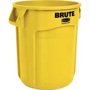 Rubbermaid BRUTE universal container, round, capacity approx. 75 l, yellow