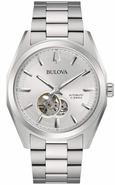 Bulova Watch Classic Surveyor Automatic Mens D - Silver BUL-346