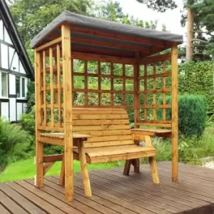 Charles Taylor Wentworth Two Seat Arbour with Grey Canopy