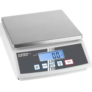 KERN Tabletop scales, with second display, weighing range up to 24 kg, read-out accuracy 2 g, weighing plate 252 x 228 mm