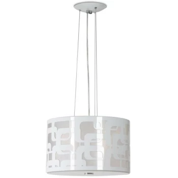 Linea Verdace Lighting - Linea Verdace Sixti Cylindrical Pendant Ceiling Light White Metal