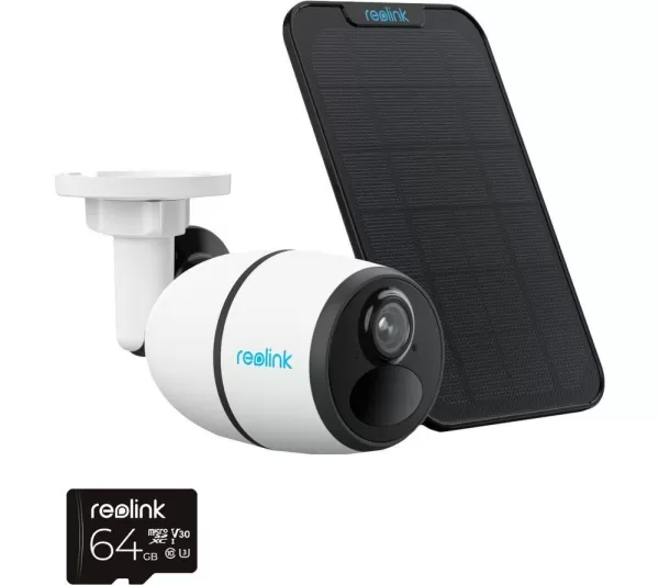 REOLINK Go Plus Quad HD 1440p 4G Security Camera with Solar Panel - White