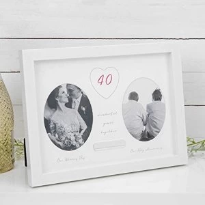 Amore By Juliana 40th Anniversary Frame - Engraving Plate