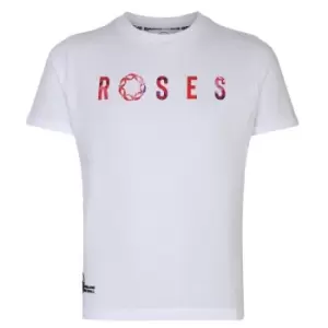 England Netball England Netball Roses Graffiti Supporters T Shirt Jnr - White