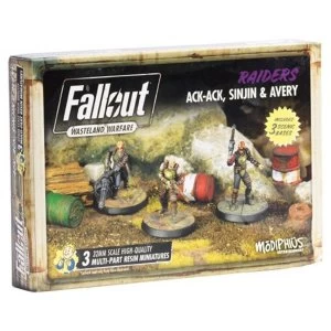 Fallout Wasteland Warfare - Ack Ack, Sinjin & Avery Miniatures Expansion