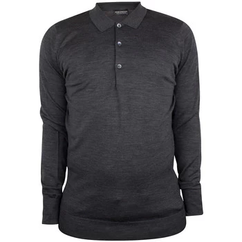 John Smedley Cotswold Longsleeved Polo Shirt mens Polo shirt in Grey - Sizes UK S,UK M,UK L,UK XL,UK XXL