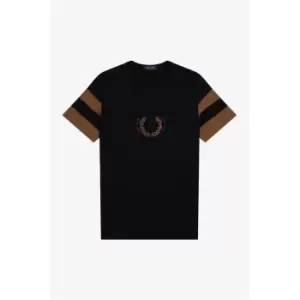 Fred Perry Bold Tipped T Shirt - Black