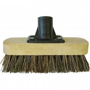 Faithfull Threaded Socket Deck Scrub Broom Head 7" 7"