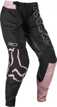 FOX 180 Skew Ladies Motocross Pants, grey-purple, Size L 34 for Women, grey-purple, Size L 34 for Women