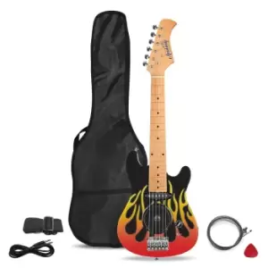 Academy of Music Electric Guitar Beginner's Package - Flames