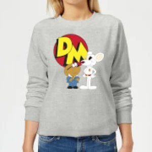 Danger Mouse DM And Penfold Womens Sweatshirt - Grey - XS