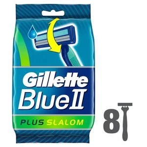 Gillette Blue II Plus Slalom 8 Razors