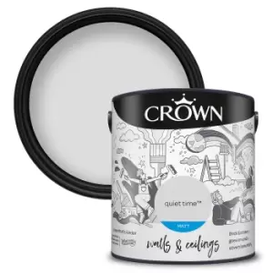 Crown Matt Emulsion Paint Quiet Time - 2.5 litres