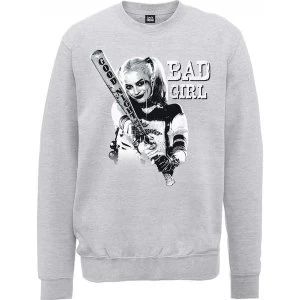 DC Comics Suicide Squad Bad Girl Mens X-Large Sweatshirt - Grey