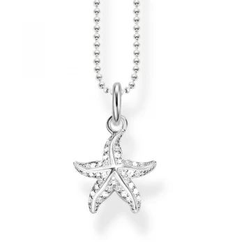 Ladies Thomas Sabo Sterling Silver Glam & Soul Starfish Necklace