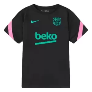 2020-2021 Barcelona CL Training Shirt (Black) - Kids