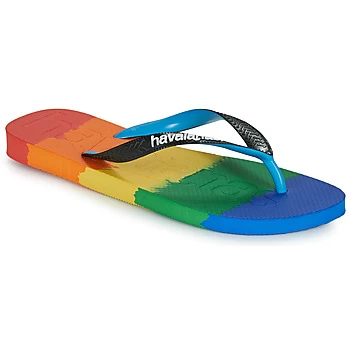Havaianas TOP LOGOMANIA MULTICOLOR womens Flip flops / Sandals (Shoes) in Multicolour