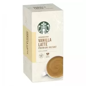 Starbucks Vanilla Latte Sachets 6 Boxes Each with 5 x 107g Sachets Ref