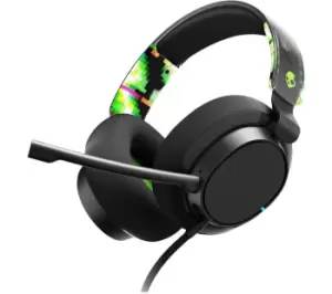 SKULLCANDY SLYR Pro Gaming Headset - Green DigiHype, Black,Green