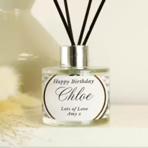 Personalised Opulent Reed Diffuser White