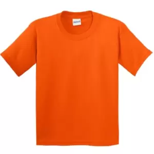 Gildan Childrens Unisex Soft Style T-Shirt (M) (Orange)