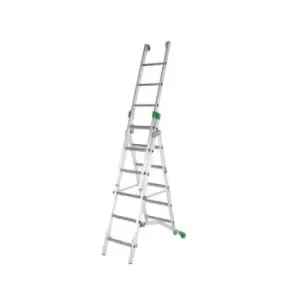 2.0M Industrial Aluminium Combination Ladder