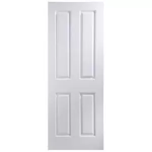 4 Panel Primed White Smooth Internal Door H1981mm W762mm