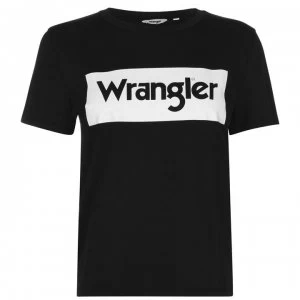 Wrangler Logo T Shirt - Black