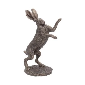 Fight Bronze Hare Figurine