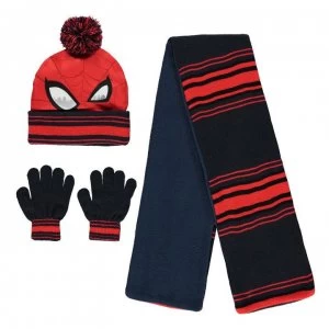 Character Knitted 3 Piece Set Childrens - Spiderman