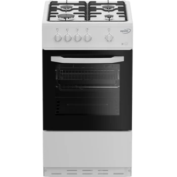 ZE501W 50cm Single Oven Gas Cooker White