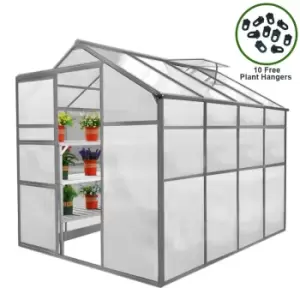 Greenhouse 6ft x 8ft - Silver