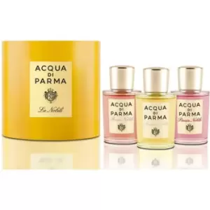 Acqua di Parma Le Nobili Gift Set 20ml Magnolia Nobile Eau de Parfum + 20ml Rosa Nobile Eau de Parfum + 20ml Peonia Nobile EDP