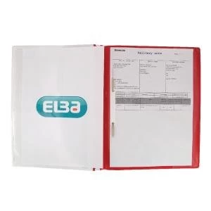 Elba Pocket Report File A4 Red Pack of 25 400055038