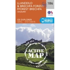 Llandeilo and Brechfa Forest by Ordnance Survey (Sheet map, folded, 2015)