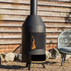 Gallery Direct Murles Chiminea with Pizza Shelf 500x500x1835mm