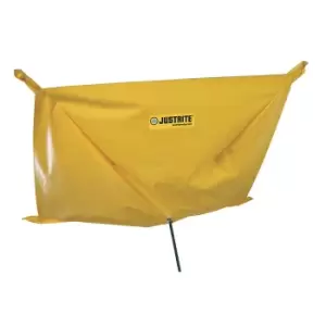 Justrite Leakage containment tarp, with loops, LxW 1500 x 1500 mm