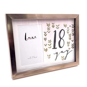 4" x 6" - Luxe Rose Gold Birthday Frame - 18